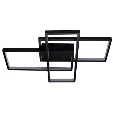 Lampa Sufitowa Żyrandol LED 72W CCT GALAXIS ORION Czarny + Pilot Sterujący