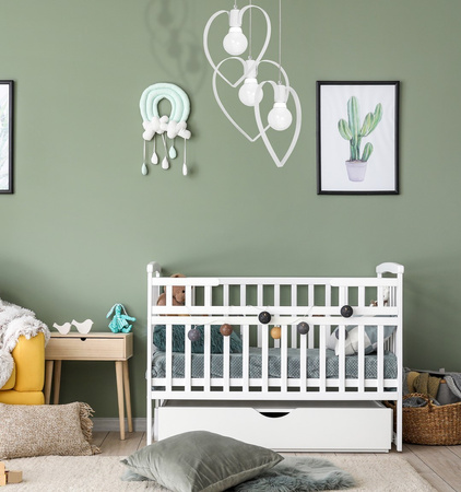 Lampa Wisząca Sufitowa AMORE Biała 3xE27 Milagro