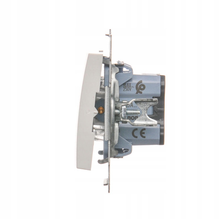 Włącznik Światła Pojedynczy Schodowy Wyłącznik Jednobiegunowy Premium Biały DW6A.01/11 KONTAKT SIMON