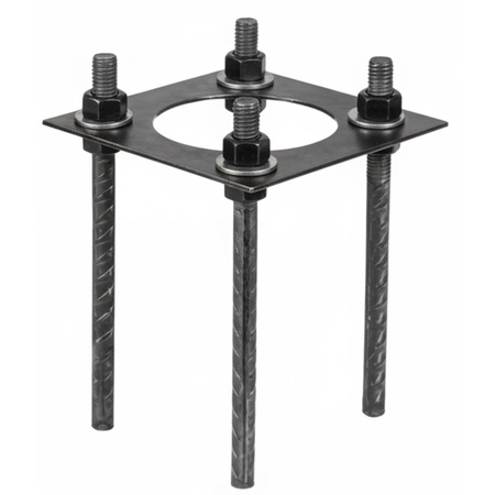 Kotwa Fundamentowa Regulowana do Słupa BASE SV 200x200mm KOBI