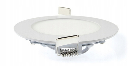 Panel LED Oprawa Sufitowa 6W 480lm 6500K Zimny Wpuszczany Okrągły Biały Proma Masterled