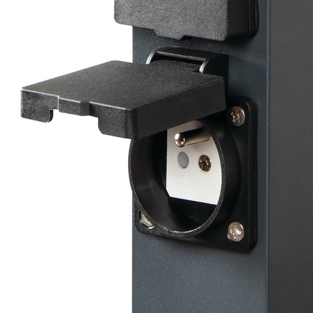 Słupek Ogrodowy z gniazdami 230V NASTO 25cm IP44 Antracyt KANLUX