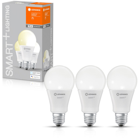 3PAK Żarówka LED E27 A75 14W 1521lm 2700K Ciepła LEDVANCE SMART+ WiFi Ściemnialna