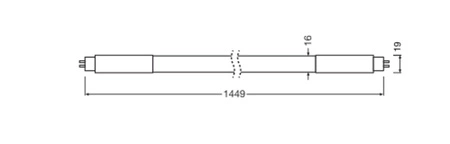 Świetlówka LED T5 G5 31W = 49W 4000lm 3000K Ciepła 160° 145cm Superior Ledvance