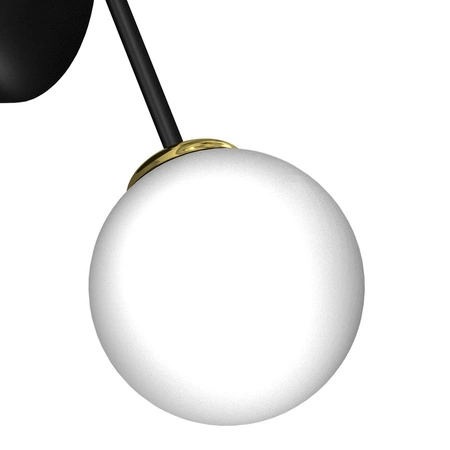 Lampa Ścienna Kinkiet JOY Czarna Złota 2xE14 Milagro