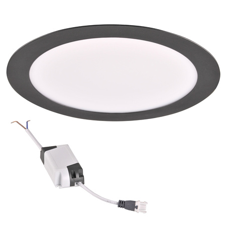 Oprawa Podtynkowa LED 14W 1800lm 4000K Neutralna 120° Czarna RIGEL Sanico Goldlux