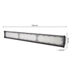 Lampa LED Przemysłowa High Bay Liniowa 150W 22500lm 5000 Zimna 90° Czarny IP65 Masterled