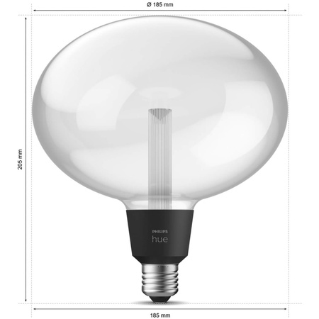 Żarówka LED Elipsa E27 6,5W CCT RGB PHILIPS HUE Lightguide Bluetooth Zigbee