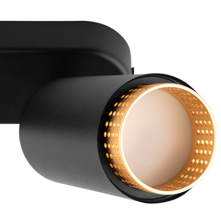 Lampa Sufitowa Reflektor LED 3x GU10 Tuba Spot ELIGIS Czarny LUMILED