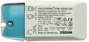 Zasilacz Halogenowy Regulator Fazowy Ściemniacz Fazowy 35-105W 11.3V OSRAM Compact