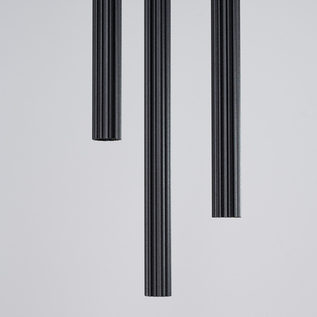 Lampa Sufitowa Wisząca Zwis 3x G9 Tubularna Czarna Nowoczesna Arche Sollux