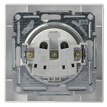 Gniazdo Elektryczne 2P+PE IP44 z Przesłonami Pojedyncze z Klapką SCHNEIDER ASFORA