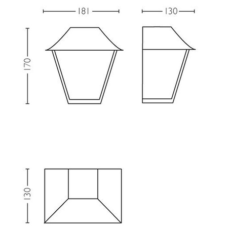 Kinkiet Ogrodowy Lampa Elewacyjna Zewnętrzna LATARNIA E27 IP44 Czarna Alpenglow Philips