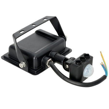 Naświetlacz LED Halogen 30W 2505lm 4000K IP65 Czarny Czujnik Ruchu MH Kobi