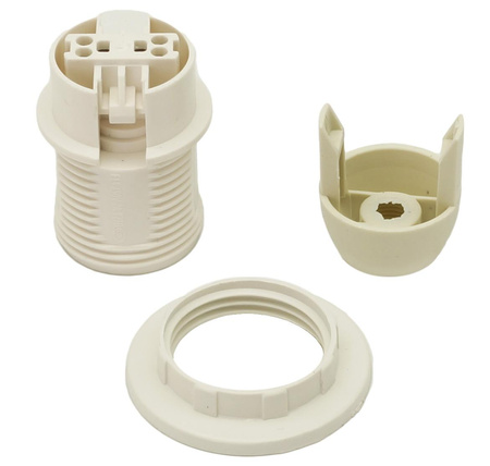 Oprawka izolacyjna z kołnierzem E14 OTE14-01 4A 250V BIAŁA KON