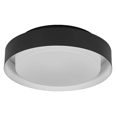 Plafon Lampa Sufitowa Natynkowa E27 Czarny Biały 29cm Orbis Ledvance