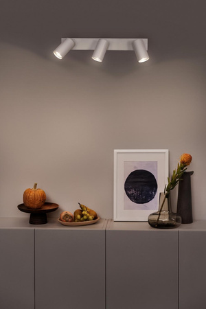 Lampa Sufitowa Ścienna LED Spot Reflektor 3-Punktowy Ściemnialny 10.2W GU10 Biały LEDVANCE