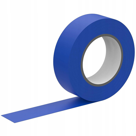 Mocna Taśma Izolacyjna PCV Wodoodporna 19mm x 0,13mm Granatowa 20m