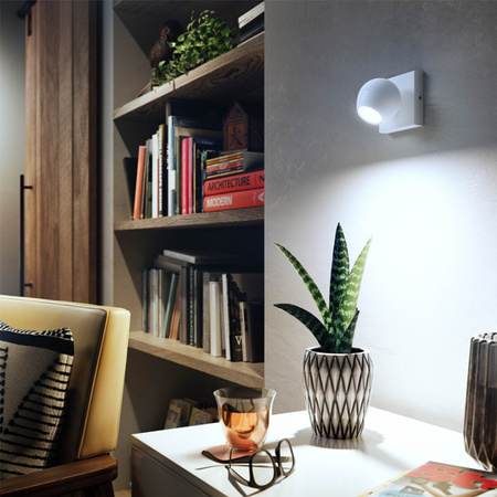 Lampa punktowa Kinkiet LED Spot Buckram Biały 5W CCT PHILIPS HUE Bluetooth + Przełącznik Dimmer Switch
