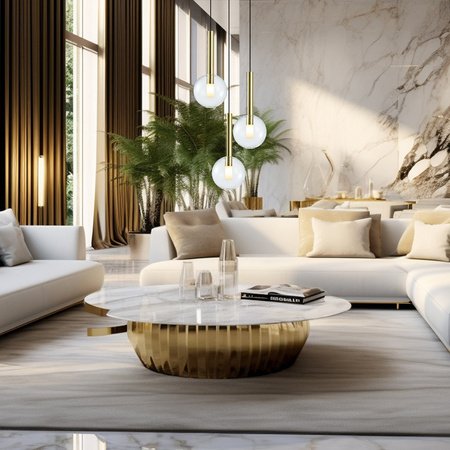 Lampa Wisząca Sufitowa NIKO Złota 3xG9 Milagro