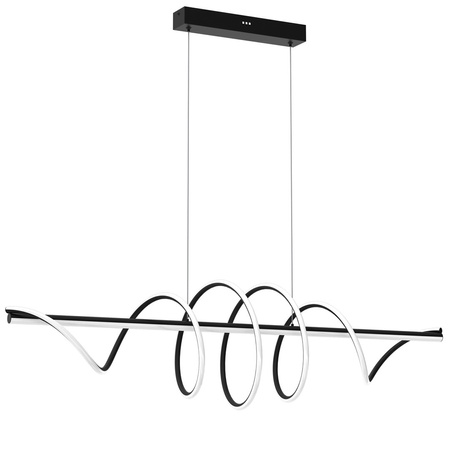 Lampa Wisząca Sufitowa TWIST Czarna 90W LED Milagro