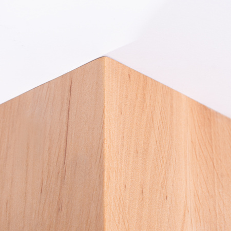 Lampa Sufitowa Oprawa Natynkowa G9 Natruralne Drewno Biała Solis Peach Puff SL.1407 Sollux