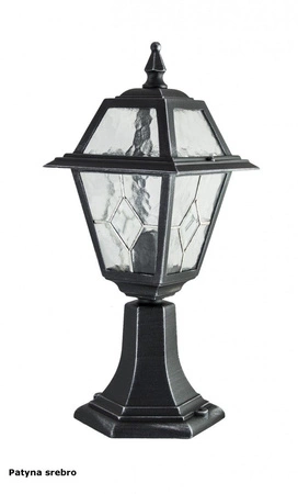 Lampa Ogrodowa Zewnętrzna Stojąca SŁUPEK Witraż K 4011/1/N E27 47cm Su-Ma