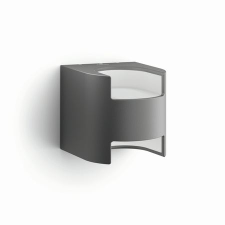 Kinkiet Ogrodowy Lampa Elewacyjna Zewnętrzna LED 9W 800lm 2700K IP44 Antracyt Grass Philips