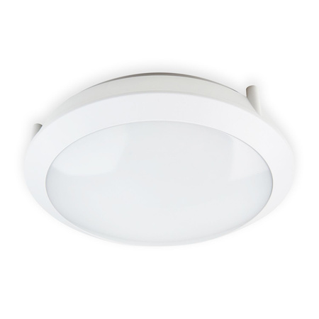 Plafon LED Łazienkowy Sufitowy Natynkowy 24W 2400lm 4000K Neutralny 120° Biały IP66 IK10 Defender Kobi