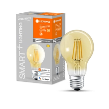 Żarówka LED E27 A60 6W = 53W 2400K Ciepła 680lm 300° Filament LEDVANCE SMART+ WIFI Ściemnialna