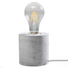 Lampa Biurkowa Stojąca Stołowa Nocna E27 Cylindryczna Szara Industrialna Salgado Sollux