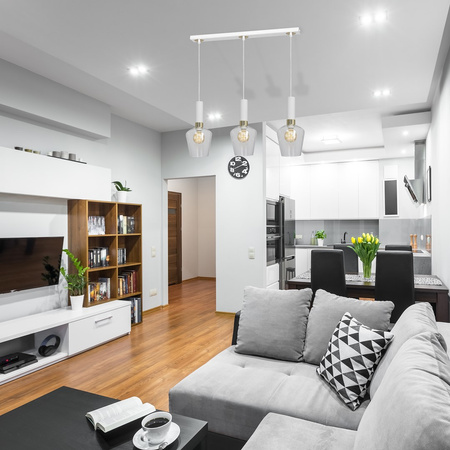 Lampa wisząca biała MiLAGRO ROMA WHITE 3x E27