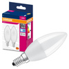 2x Żarówka LED B39 Świeczka E14 7.5W = 60W 806lm 4000K Neutralna 200° VALUE CLASSIC Osram