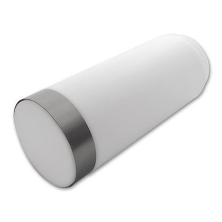 Lampa LED Ogrodowa Stojąca Zewnętrzna Słupek E27 z Czujnikiem Ruchu i Zmierzchu Srebrny IP44 Manila 45cm Masterled