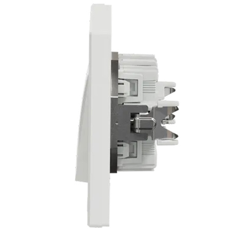 Łącznik Włącznik Świecznikowy Dwubiegunowy Podtynkowy Asfora IP20 Biały