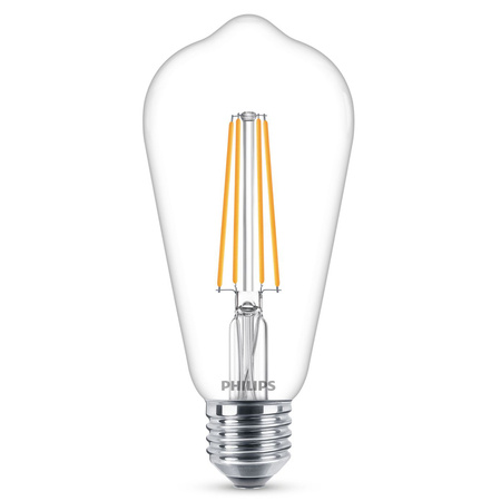 Żarówka LED Edison E27 ST64 4.3W = 40W 470lm 2700K Ciepła Filament PHILIPS