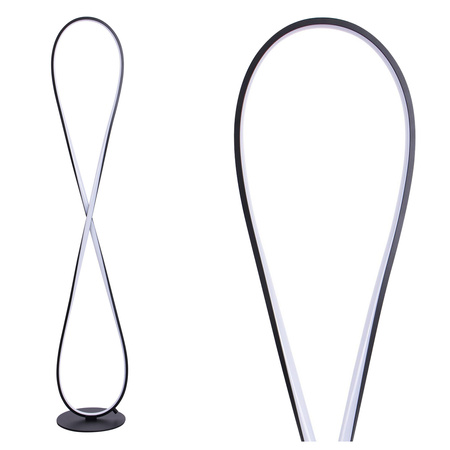 Lampa Podłogowa LED Stojąca 32W 3800lm 4000K Neutralna Czarna INFINITO Sanico Goldlux