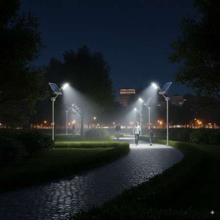 Lampa Solarna Uliczna LED 1000W 100000lm 6500K Zimna Czujnik Zmierzchu MOCNA Latarnia Ogrodowa z Regulowanym Panelem + Uchwyt i Pilot