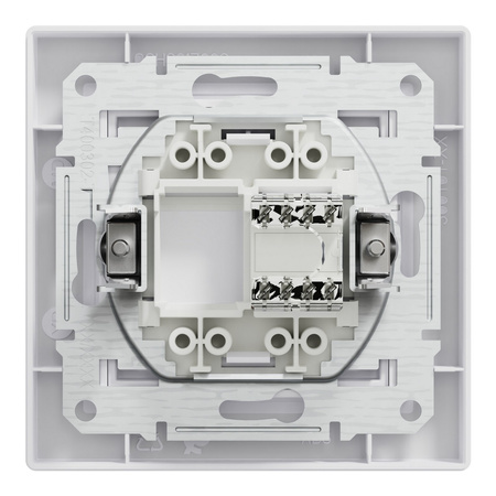Gniazdo Komputerowe RJ45 kat. 5e UTP z Ramką Biały SCHNEIDER ASFORA