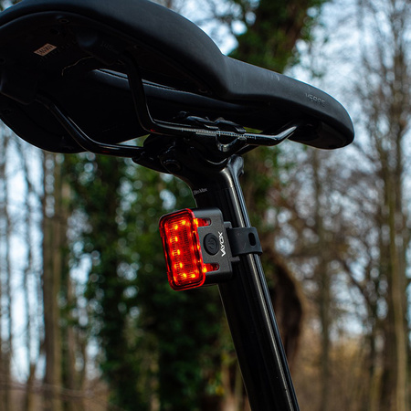 Lampka Latarka Rowerowa Tylna Czerwona USB-C 6 Trybów IPX6 MOCNA VAYOX