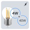Żarówka LED E27 Kulka P45 4W = 40W 470lm 3000K Ciepła 360° FILAMENT LUMILED