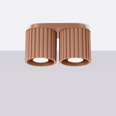 Oprawa Natynkowa 2x GU10 Aluminiowa Mokka Aura Deep Space SL.1805 Sollux