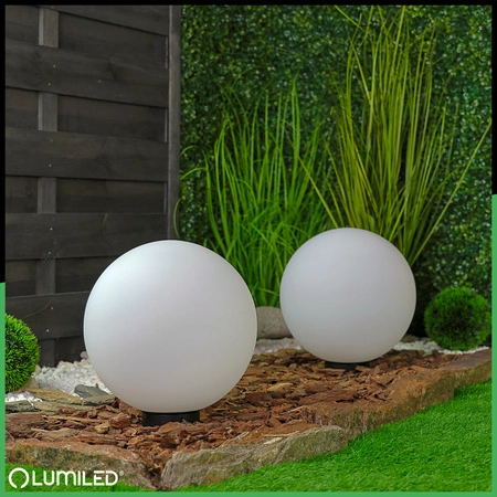 Lampa Oprawa Ogrodowa Zewnętrzna KULA LED 30CM E27 IP65 LUMIKULA2 LUMILED