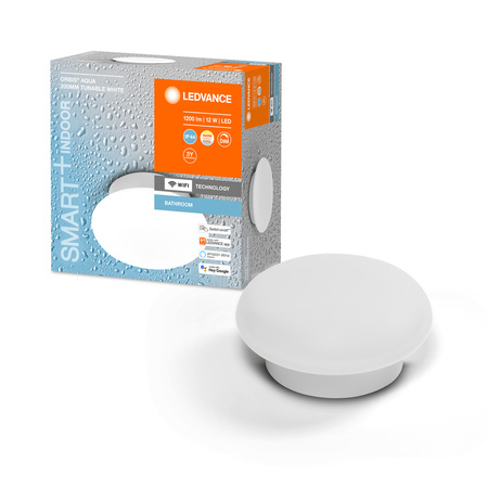 PLAFON ŁAZIENKOWY LEDVANCE WIFI SMART+ ORBIS LED AQUA 12W 1200lm 3000K-6000K BIAŁY