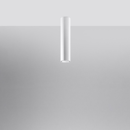 Lampa Sufitowa Oprawa Natynkowa SPOT TUBA GU10 Tubularna Biała Nowoczesna Lagos Sollux