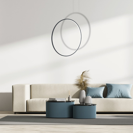 Lampa Wisząca Sufitowa Saturno Czarna 46W LED Milagro