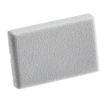 Zaślepka do profilu KM33 pełna szara tworzywo sztuczne