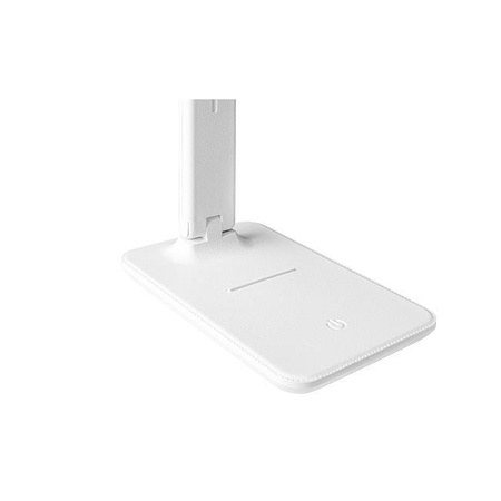 Lampka Biurkowa Stołowa Regulowana LED 5W 400lm 3000-4000-6500K CCT Akumulatorowa Szkolna Nocna Ściemnialna Włącznik On/Off Biała Kivo Masterled