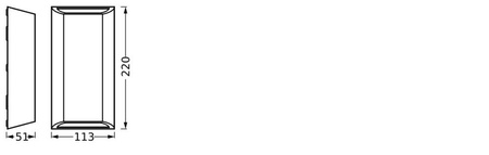 Lampa Ogrodowa Zewnętrzna Kinkiet Elewacyjny LED 7.5W 340lm 3000K IP65 Szary Endura Ledvance