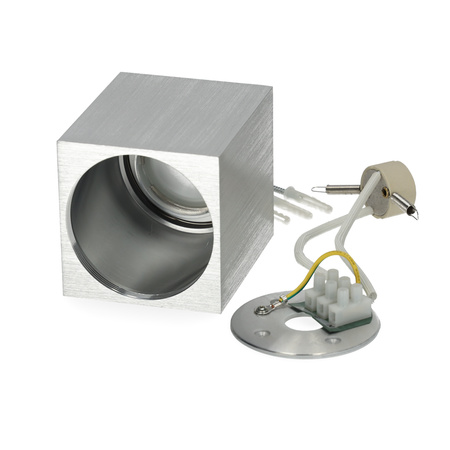 Oprawa Natynkowa Halogenowa Wodoodporna Aluminiowa GU10 IP44 Chrom Aquarius Kobi